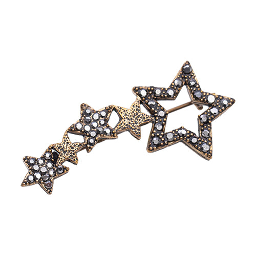 BROCHE ETOILE EN BRONZE EN DORÉ A FORME D'ETOIEL FILANTE