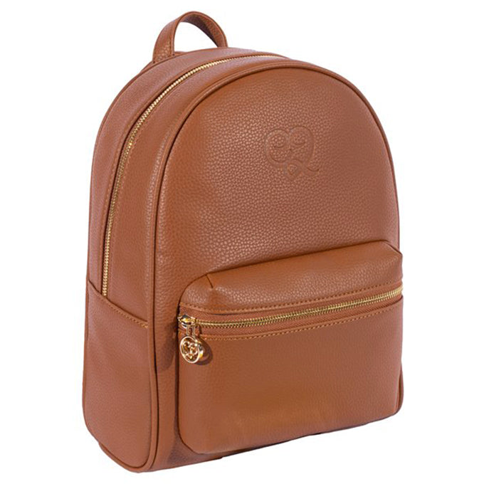 SAC A DOS TIMAYA EN CUIR MARRON TABAC