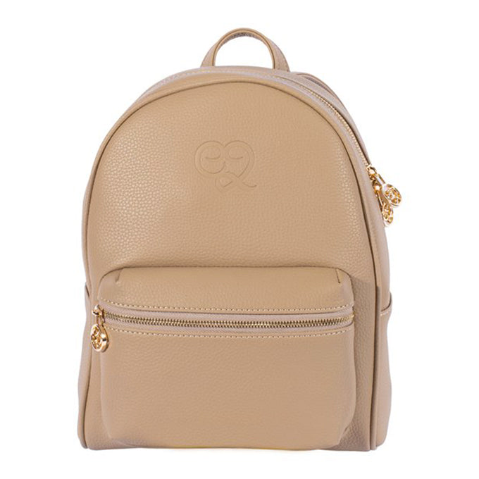 SAC A DOS TIMAYA EN CUIR MARRON GRIS