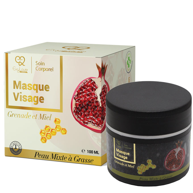 MASQUE PEAU GRASSE A LA GRENADE ET AU MIEL - 100ML