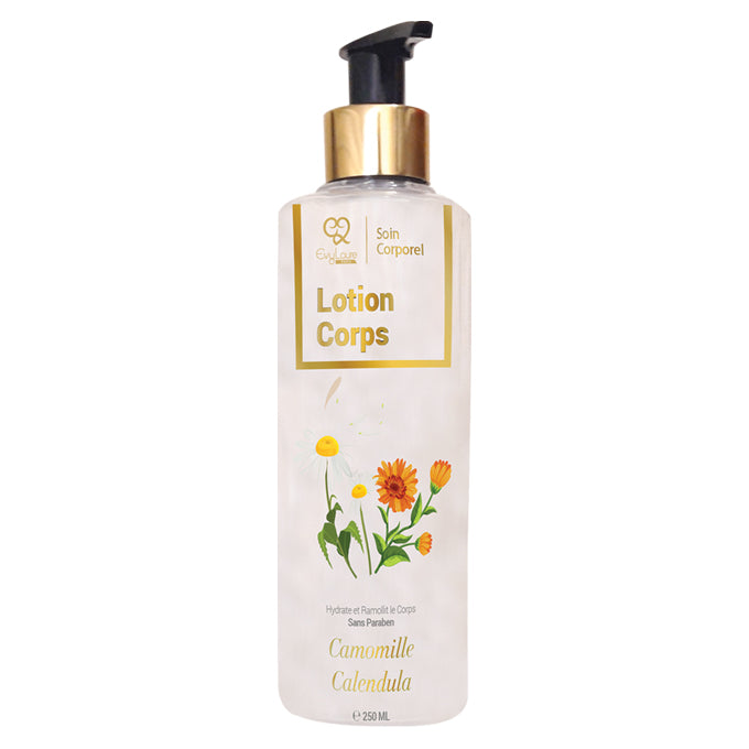 LOTION CORPS POUR PEAU SENSIBLE A LA CAMOMILLE ET CALENDULA