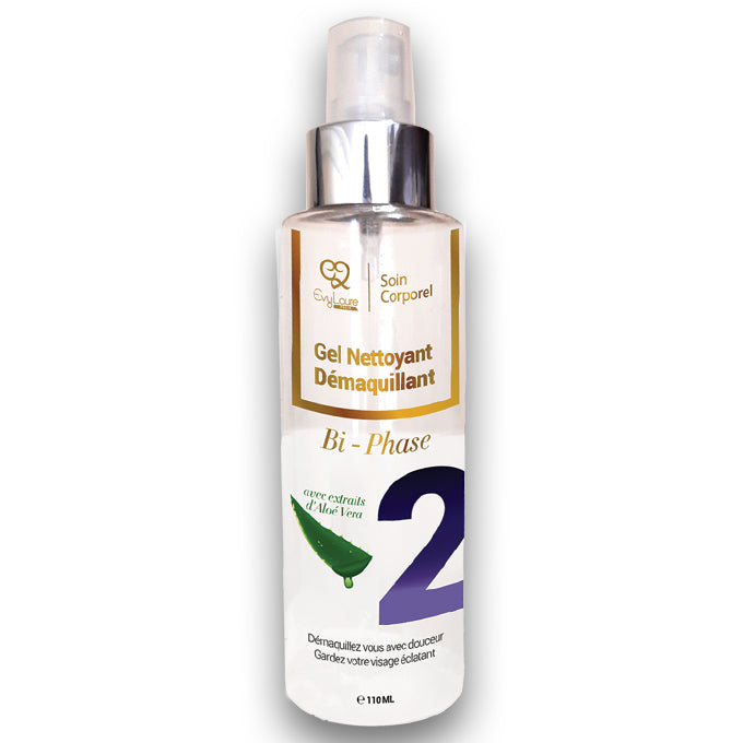 GEL DÉMAQUILLANT BI-PHASE A L'ALOE VERA - 110ML