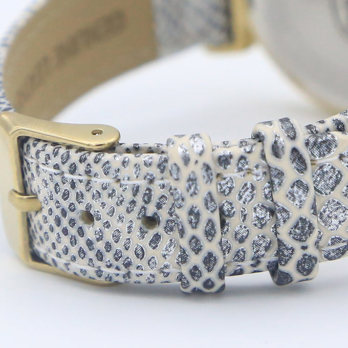 MONTRE LUXY DORE AVEC MANCHES EN CUIR POUR FEMME