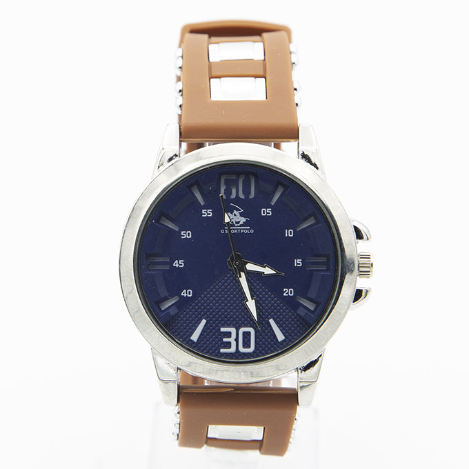 MONTRE POLO P0002 POUR HOMME MARRON CLAIR