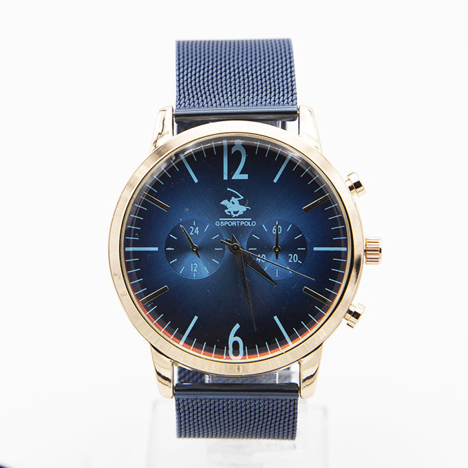 MONTRE POLO P0013 BLEU POUR HOMME