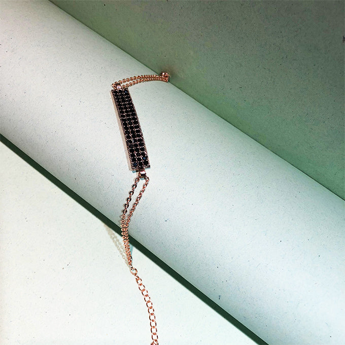 BRACELET LUCY PERLES NOIRES