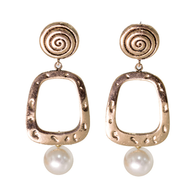 BOUCLE D'OREILLES OLGA EN BRONZE