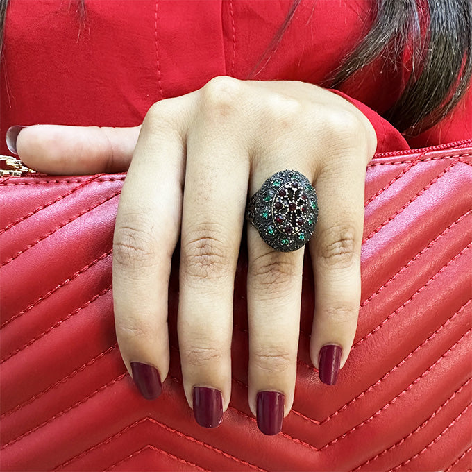 BAGUE FLORIMONDA EN BRONZE AJUSTABLE