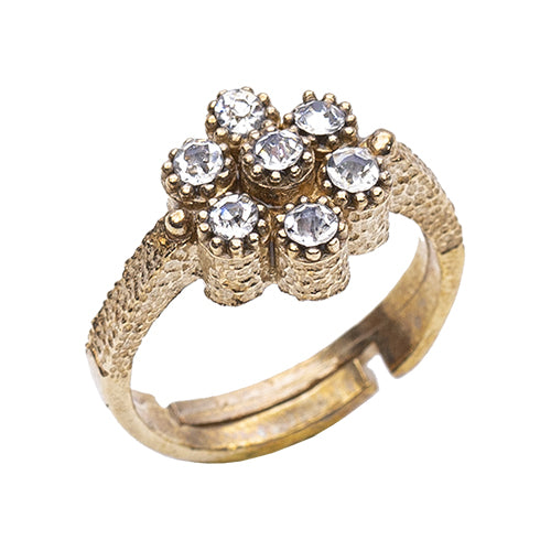 BAGUE CITA EN BRONZE DORÉ AJUSTABLE