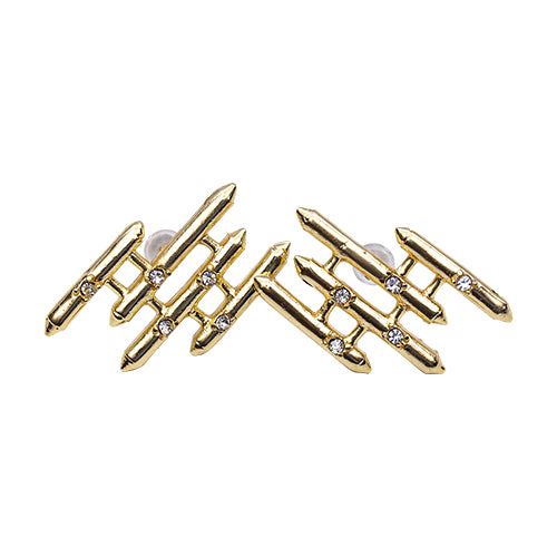 BOUCLES D'OREILLES ERINA EN BRONZE DORÉ