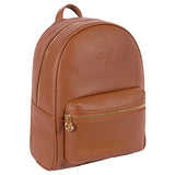 SAC A DOS TIMAYA EN CUIR MARRON TABAC