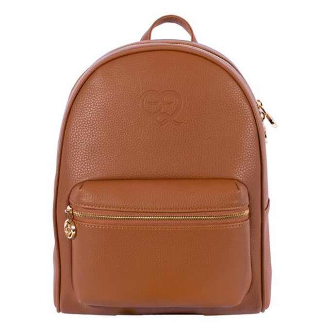 SAC A DOS TIMAYA EN CUIR MARRON TABAC