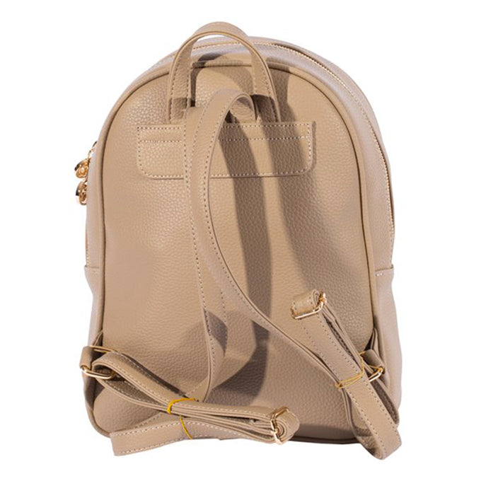 SAC A DOS TIMAYA EN CUIR MARRON GRIS