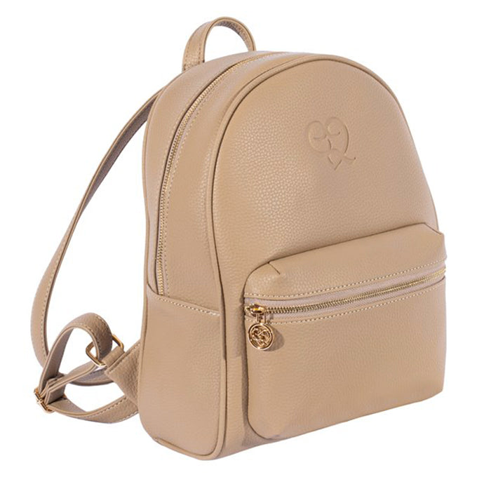 SAC A DOS TIMAYA EN CUIR MARRON GRIS