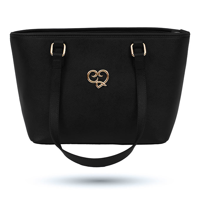 SAC A MAIN ET A EPAULE MOREMI EN CUIR NOIR