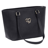 SAC A MAIN ET A EPAULE MOREMI EN CUIR NOIR