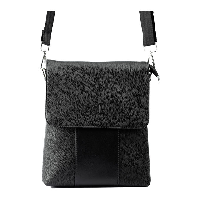 SAC BANDOULIERE KENNETH EN SIMILI CUIR NOIR