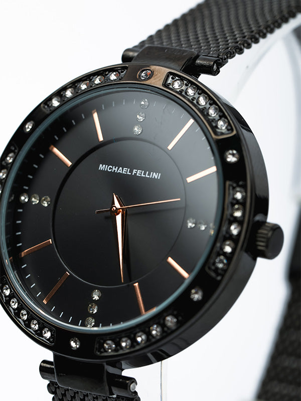 MONTRE AIDA NOIRE POUR FEMME