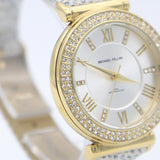 MONTRE LUXY DORE AVEC MANCHES EN CUIR POUR FEMME