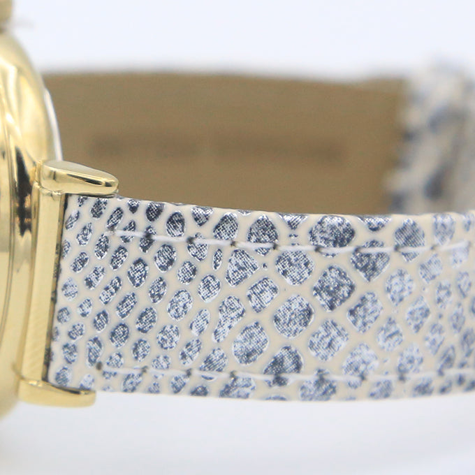 MONTRE LUXY DORE AVEC MANCHES EN CUIR POUR FEMME