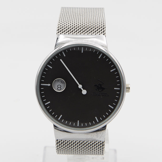 MONTRE POLO P0004 ARGENTE POUR HOMME.