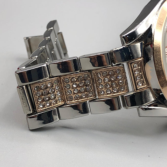 MONTRE POLO P0048 ARGENTE CUIVRE. CAD CUIVRE INT ARGENTE. CHR BLANC, ECR CUIVRE.