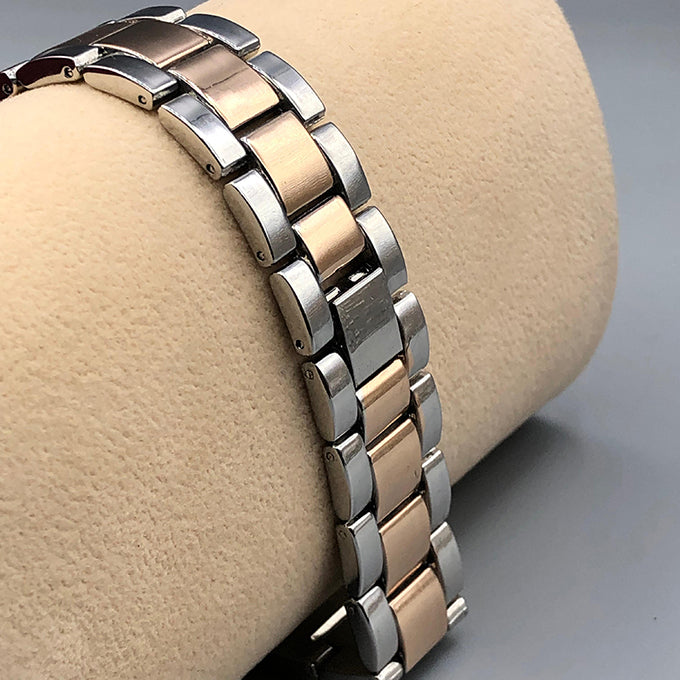 MONTRE POLO P0048 ARGENTE CUIVRE. CAD CUIVRE INT ARGENTE. CHR BLANC, ECR CUIVRE.