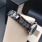 MONTRE POLO P0050 NOIR AUX STRASS. CAD CUIVRE INT NOIR.