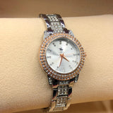 MONTRE POLO P0050 ARGENTE AUX STRASS. CAD DORE, INT ARGENTE.