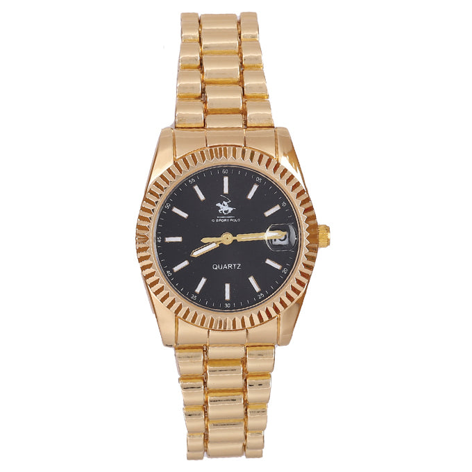 MONTRE POLO P0054 ARGENTE CUIVRE AUX STRASS. CAD CUIVRE, INT BLANC ARGENTE.