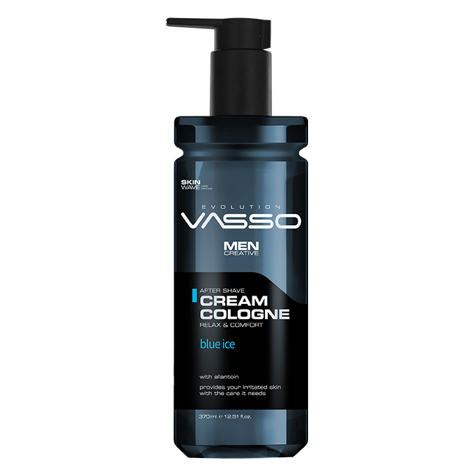 VASSO AFTER SHAVE CREAM COLOGNE - BLUE ICE - 370 ML