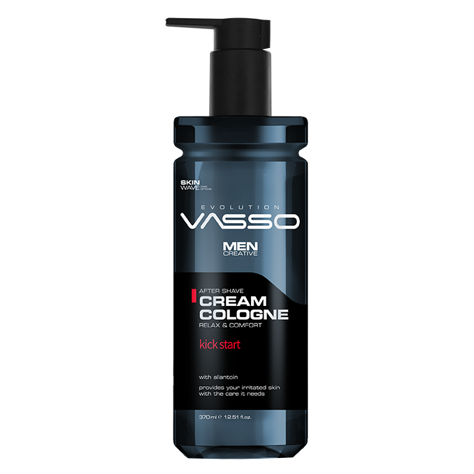 VASSO AFTER SHAVE CREAM COLOGNE - KICK START - 370 ML