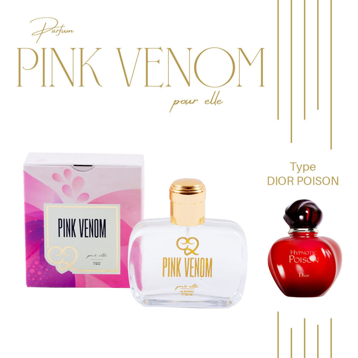 PINK VENOM 50ML - Type DI0R POISON