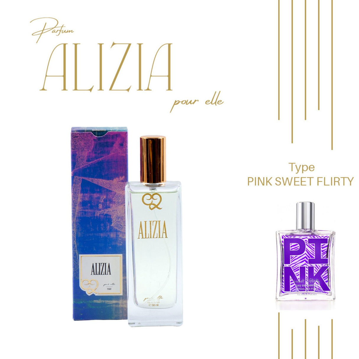 ALIZIA 50ML - Type PINK SWEET FLIRTY