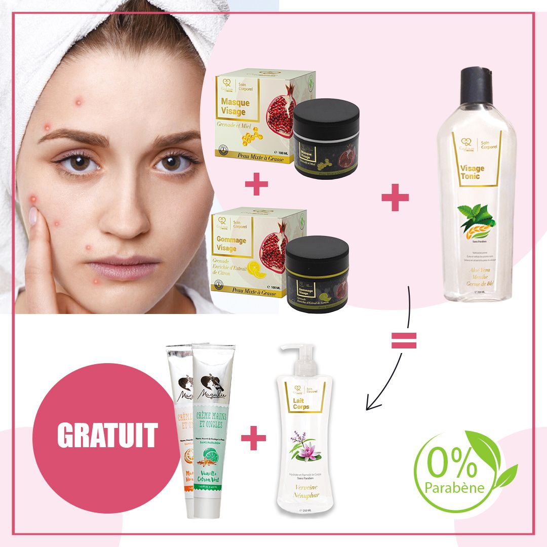 Pack Soin Visage Peaux Mixtes à Grasses – Anti-Imperfections